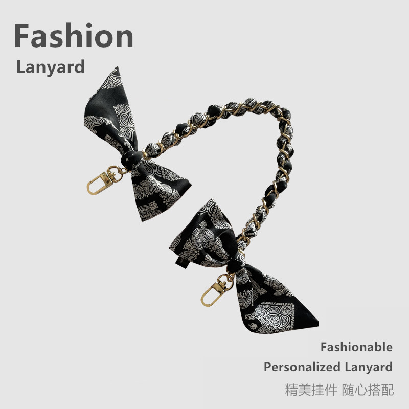 通用款~奢美！手提式の丝巾链子女款包包带链条金属单肩挎短链肩带16可加长延长背带斜挎13苹果17手机壳8挂绳