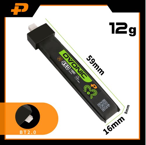 ovonic欧牌 1S Tinywhoop 300/450/550mAh 穿越机 高压版锂电池