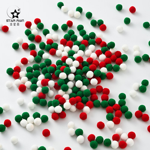 流星雨圣诞节毛球装饰花束配饰