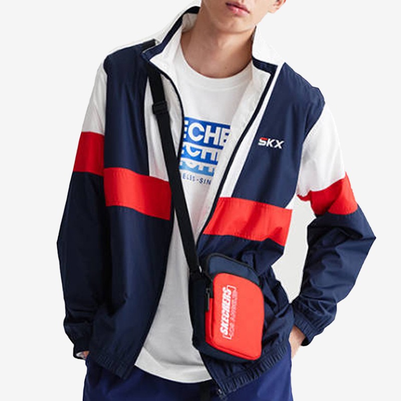 斯凯奇正品男子梭织外套断码特价L320M033-0019