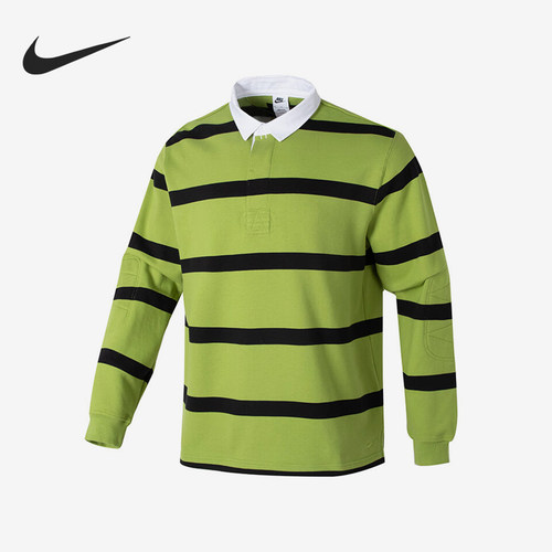 Nike/耐克正品春季新款男士针织条纹翻领长袖T恤FN3123-377
