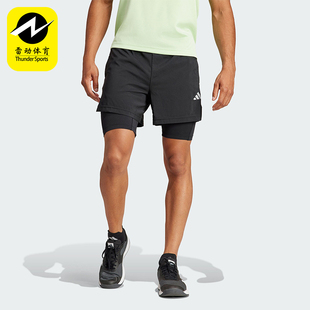 GYM 2IN1 S男士 IR8597 Adidas 二合一短裤 阿迪达斯正品