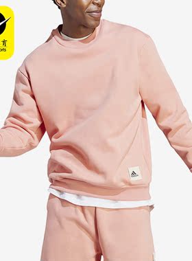 Adidas/阿迪达斯正品新款男士运动休闲加绒圆领卫衣IM0490