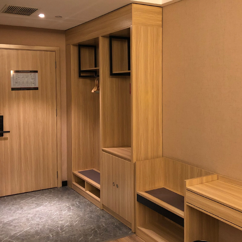 快捷商务酒店客房衣柜定制 民宿单身公寓宾馆板式衣橱 简易储物柜