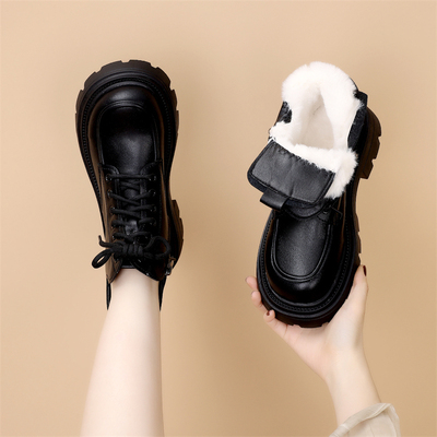 古兹曼冬季短靴英伦风雪地靴保暖