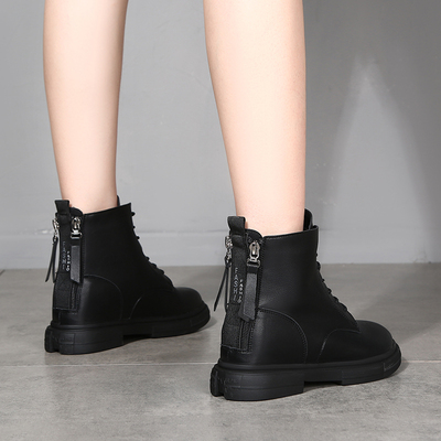 百搭风爆款单鞋炸街小码马丁靴