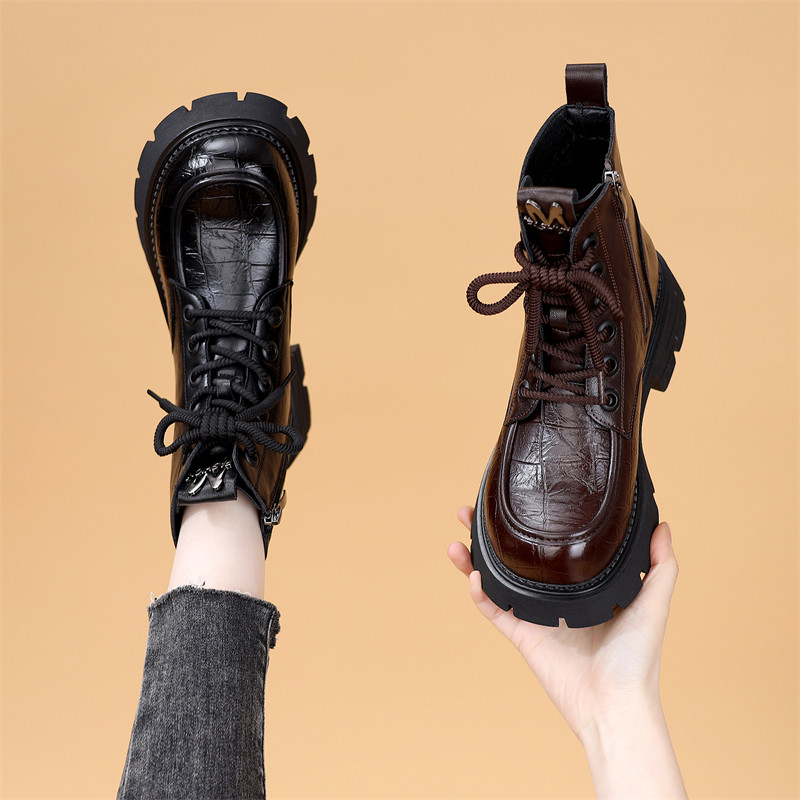 古兹曼厚底增高配裙瘦瘦靴