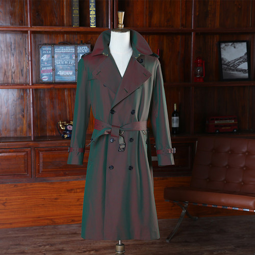 春秋冬全棉商务英伦男装风衣大衣