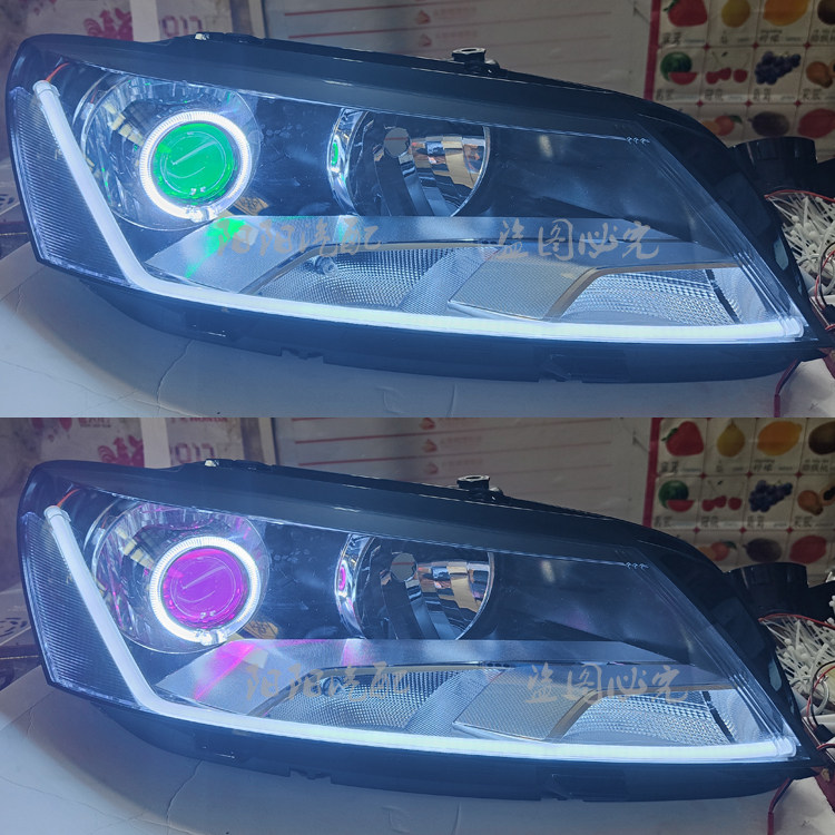适用于11 13 14 15款新帕萨特大灯总成改装透镜天使眼LED日行灯,汽车零部件/养护/美容/维保,汽车车灯透镜,淘宝优惠券,粉丝福利购,淘宝优惠卷