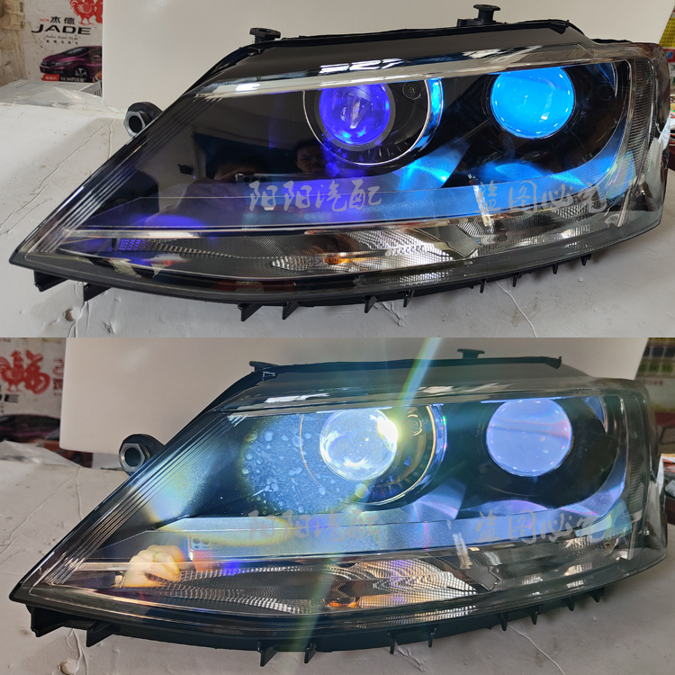 适用于大众新速腾大灯总成改装U天使眼LED日行灯氙气大灯激光透镜,汽车零部件/养护/美容/维保,汽车车灯透镜,淘宝优惠券,粉丝福利购,淘宝优惠卷