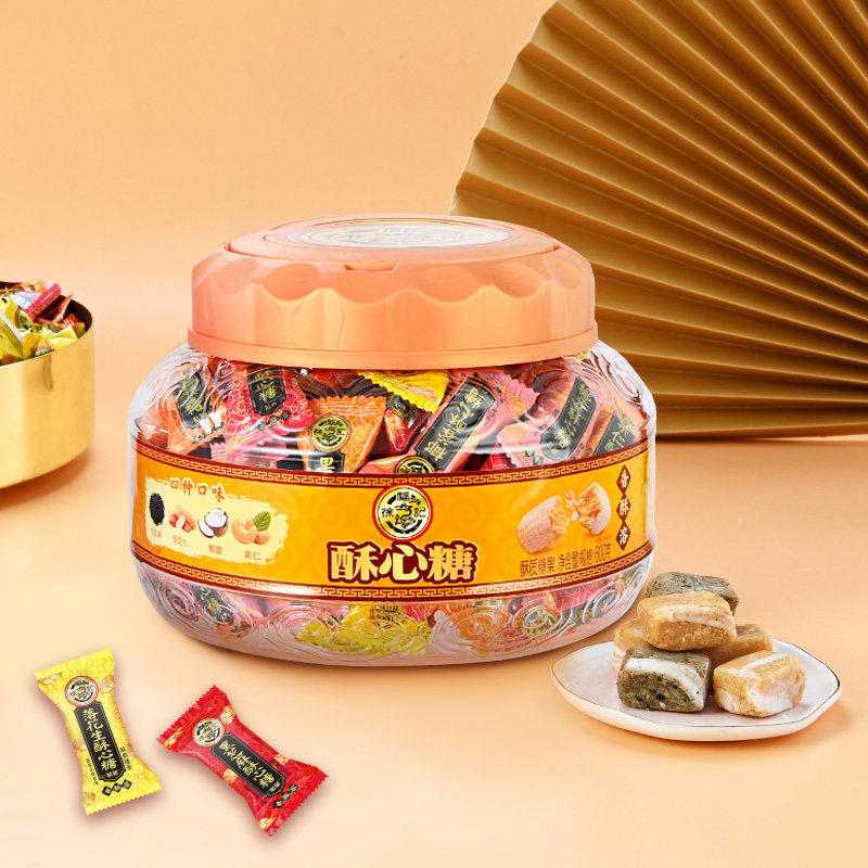 徐福记酥心糖年糖喜糖婚糖果混散装零食过新年货节大礼品盒批发