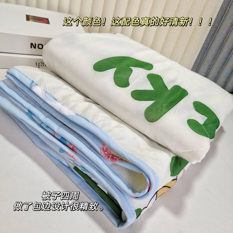 夏凉被儿童空调被幼儿园午睡婴儿薄款被子柔软可机洗单人凉感夏被