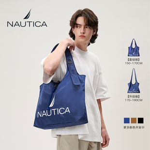 NAUTICA诺帝卡男女编织绳扣可调节单肩斜挎包手提购物袋