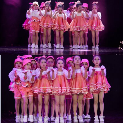 六一儿童蓬蓬纱裙再见幼儿园舞蹈表演服男女合唱演出服公主裙可爱