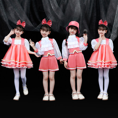 男女童合唱演出服幼儿舞蹈蓬蓬裙