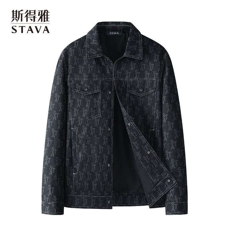辑明线设计水洗面料柔软挺括抗皱