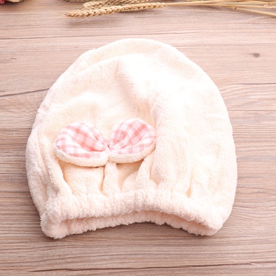 玛莉安珊瑚绒干发帽细纤维强吸