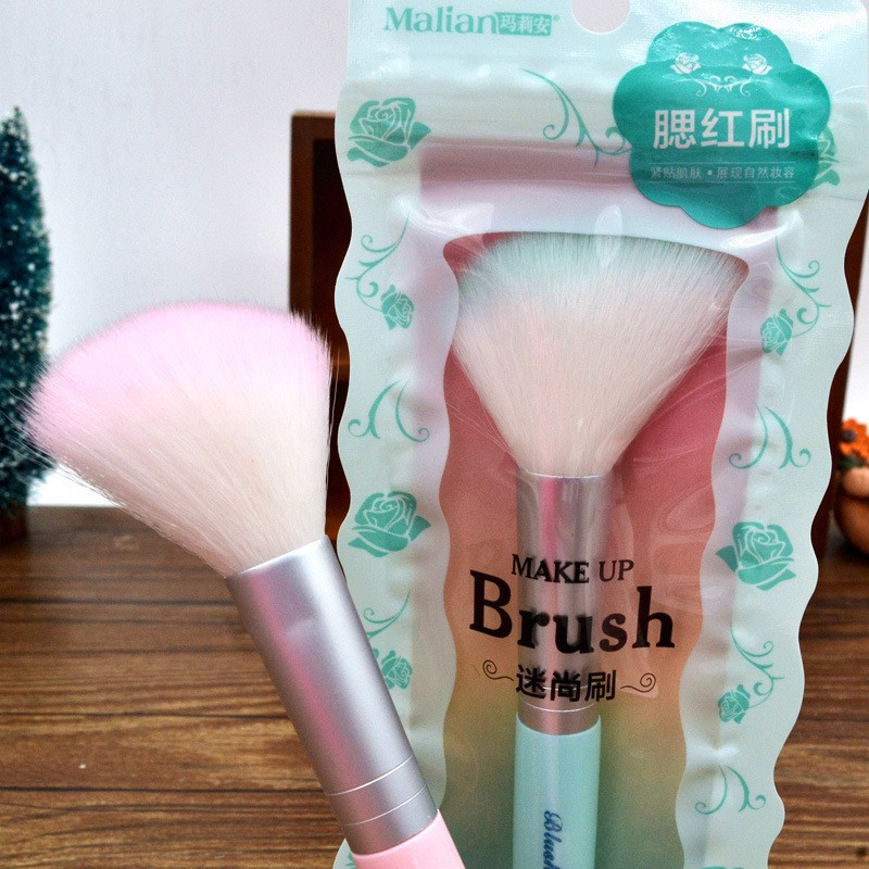 玛莉安malian三色腮红刷8576 蜜粉刷  长杆单支糖果色粉刷,家庭/个人清洁工具,洗脸刷/化妆刷,淘宝优惠券,粉丝福利购,淘宝优惠卷