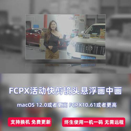 FCPX中文插件22款活动快剪镜头画中画悬浮效果插件 支持M1 M2 M3