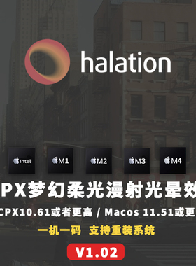 FCPX插件 模拟电影胶片光晕特效 FilmConvert Halation V1.0.1