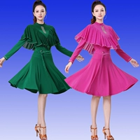 Новая юбка Gitta Hot Drill International Dance International Dance Юбка Три ступенька, ступенья на большую юбку плавающую ленту танцевальную юбку