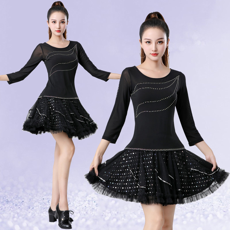 网纱吉特巴舞蹈服三步踩跳舞服