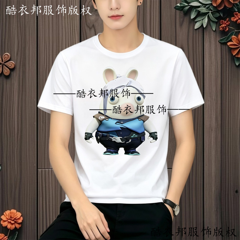 网红无畏契约可爱捷风暮蝶贤者表情包圆领T恤夏季男女同款学生装