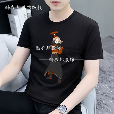 新款罗小黑战记2罗小黑无限电影周边动漫圆领短袖T恤衫上衣衣服