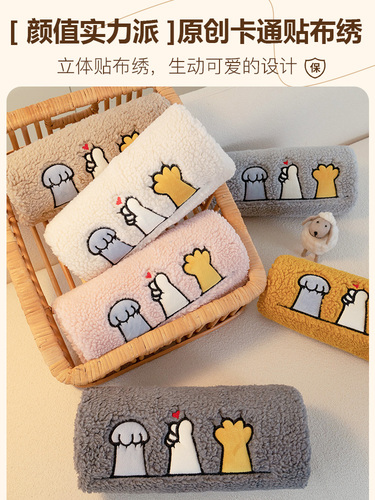 Lamb plush sofa cushion for winter 2026 new style, thick fixed non-slip leather cushion, four-season cloth cover blanket