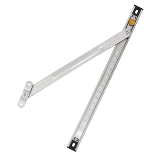 304不锈钢风撑22槽二连杆断桥铝合金上悬窗撑杆塑钢平开窗限位器