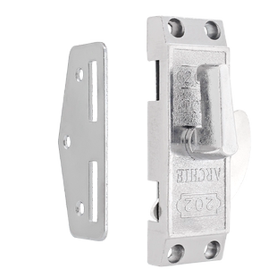 202老式移门钩锁铝合金门窗锁扣卫生间厨房门钩锁木门单面推门锁