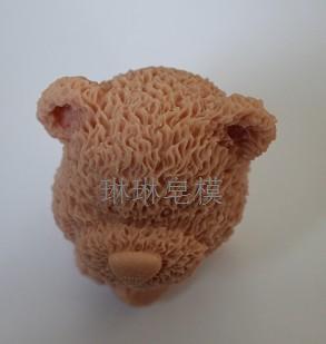 食品级硅胶立体熊模具 母乳皂模 慕斯 巧克力布丁模zx817