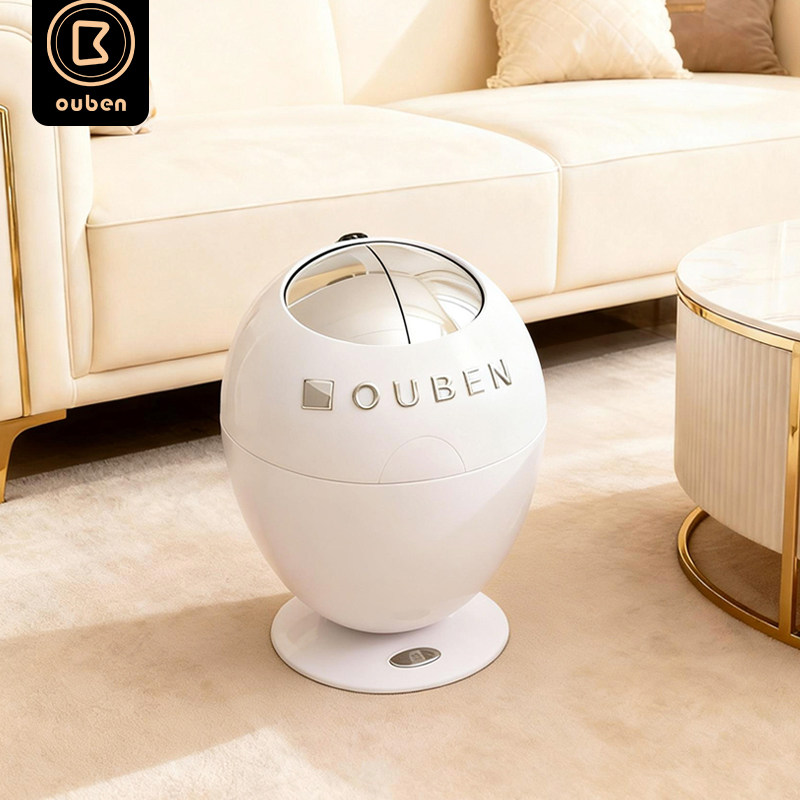 智能感应垃圾桶家用客厅轻奢高档卧室可爱创意ins风高颜值恐龙蛋