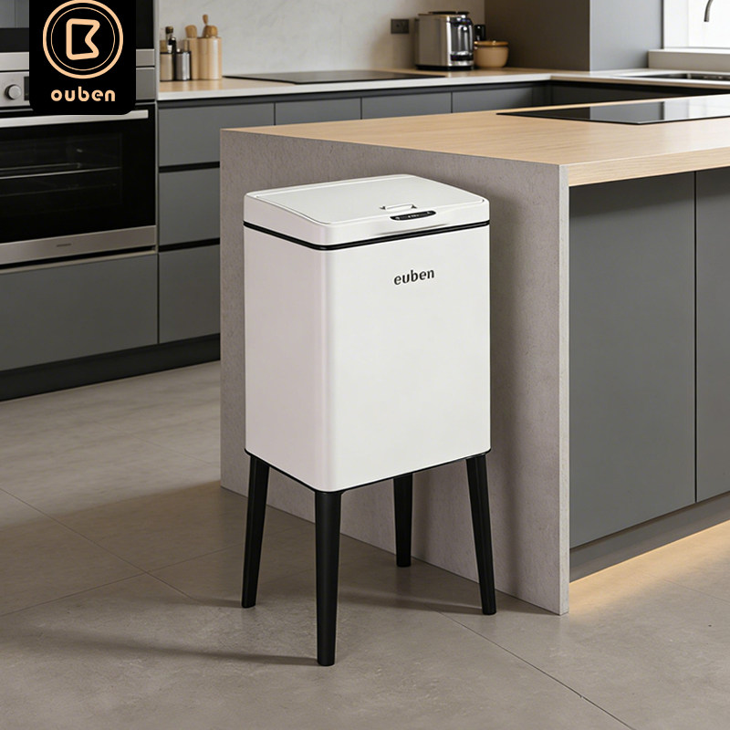 2025新款智能感应垃圾桶厨房专用高款分类大容量高脚带轮子可移动