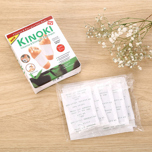 金箔足贴泰国艾草竹醋韩文英文金色kinoki足贴