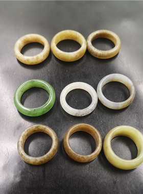 华夏美玉天然正品戒指尾戒糖玉