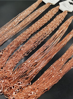 华夏美玉印记925彩银银链子项链