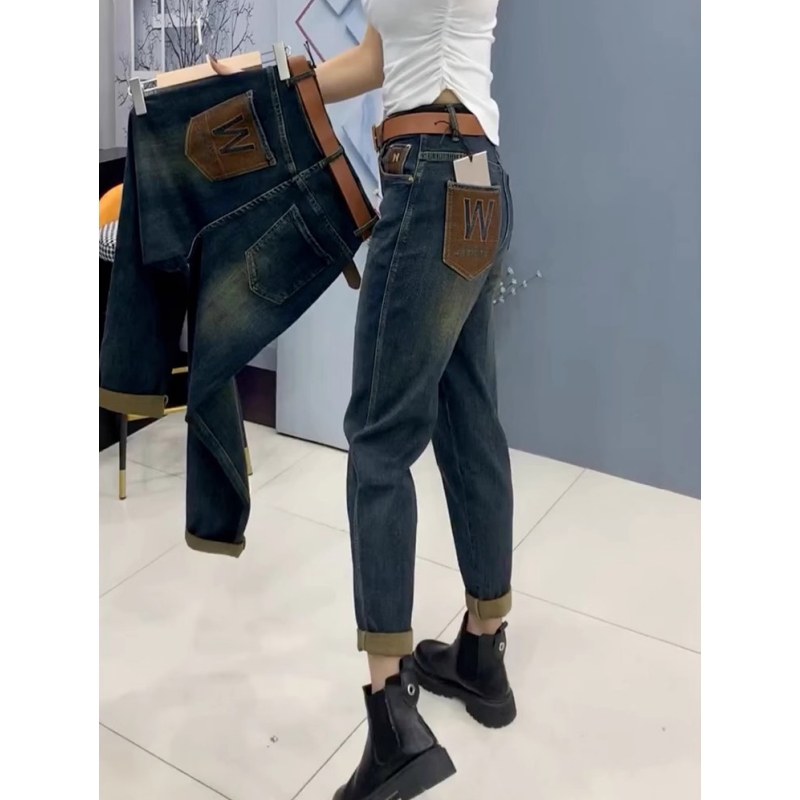 哈伦牛仔裤女胖mm大码