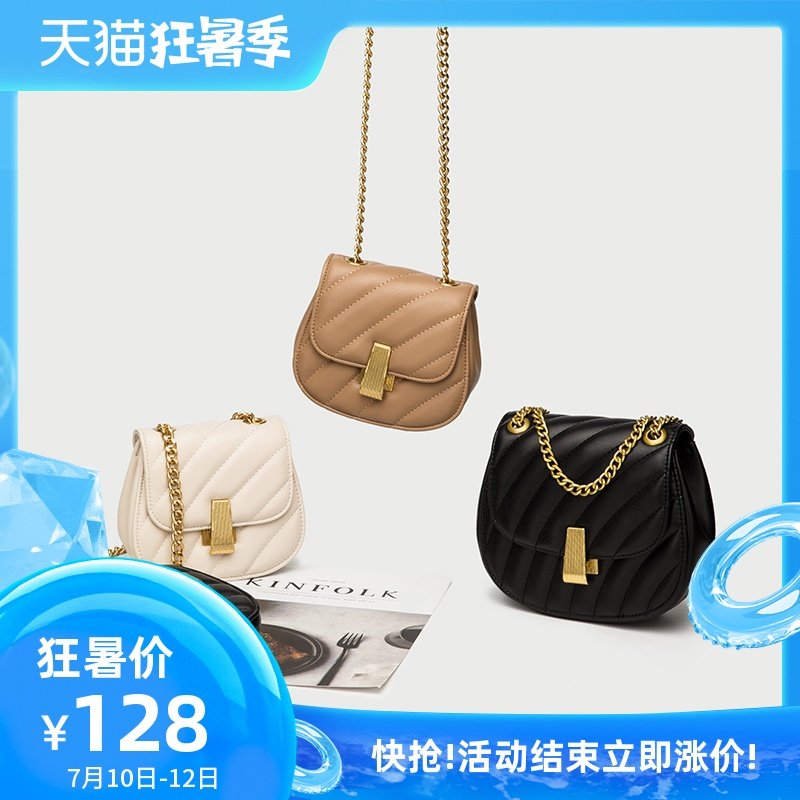 今年流行包包2020春季新品小猪包小mk单肩包斜挎马鞍包包女