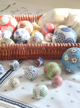 景德镇外贸陶瓷水池漂浮球摆件