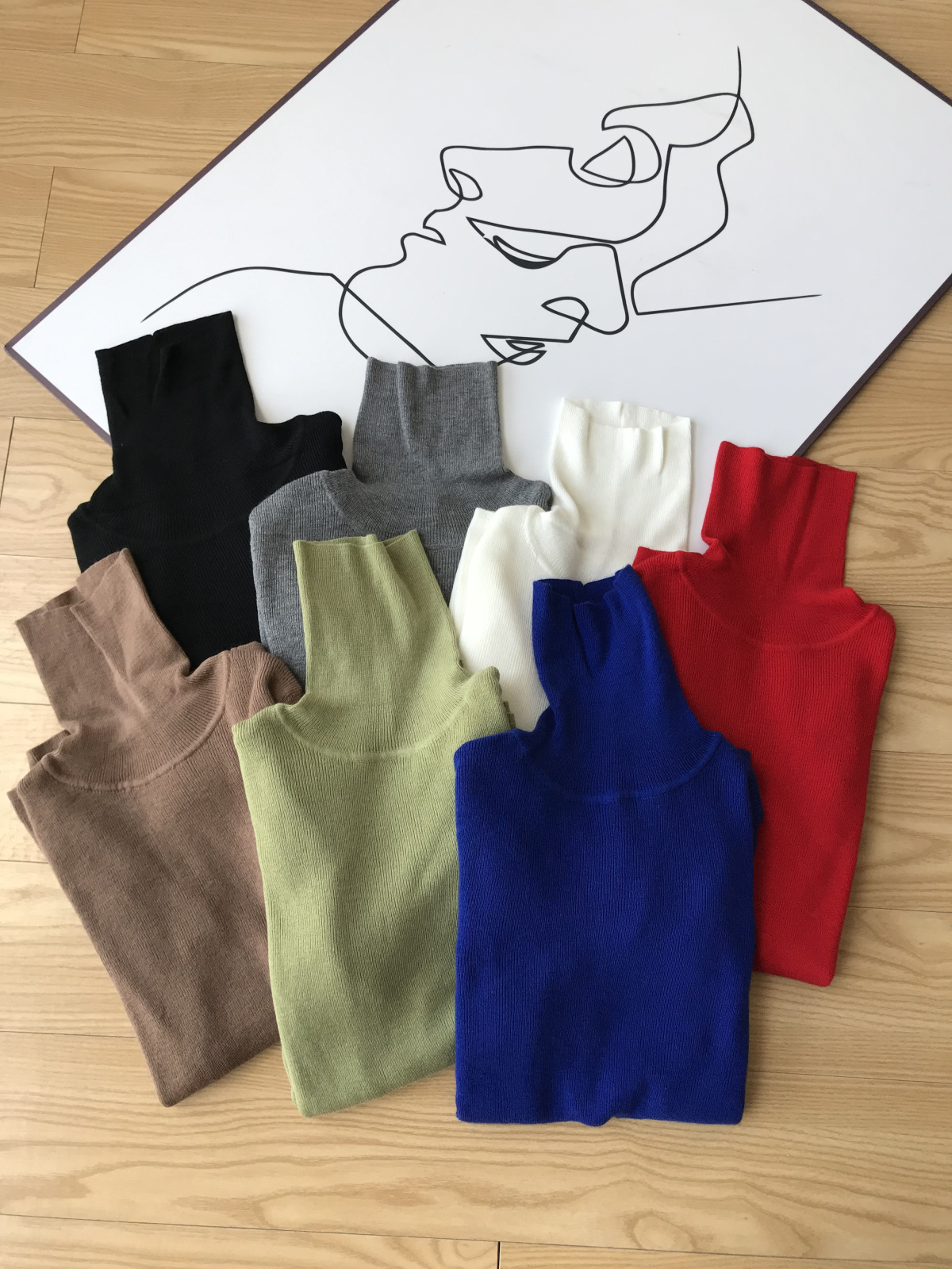 羊绒套头高领修身针织衫显瘦