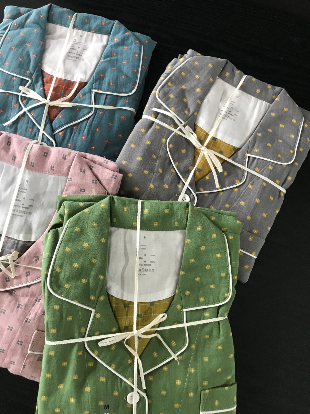 日本双层家居服睡衣长袖长裤