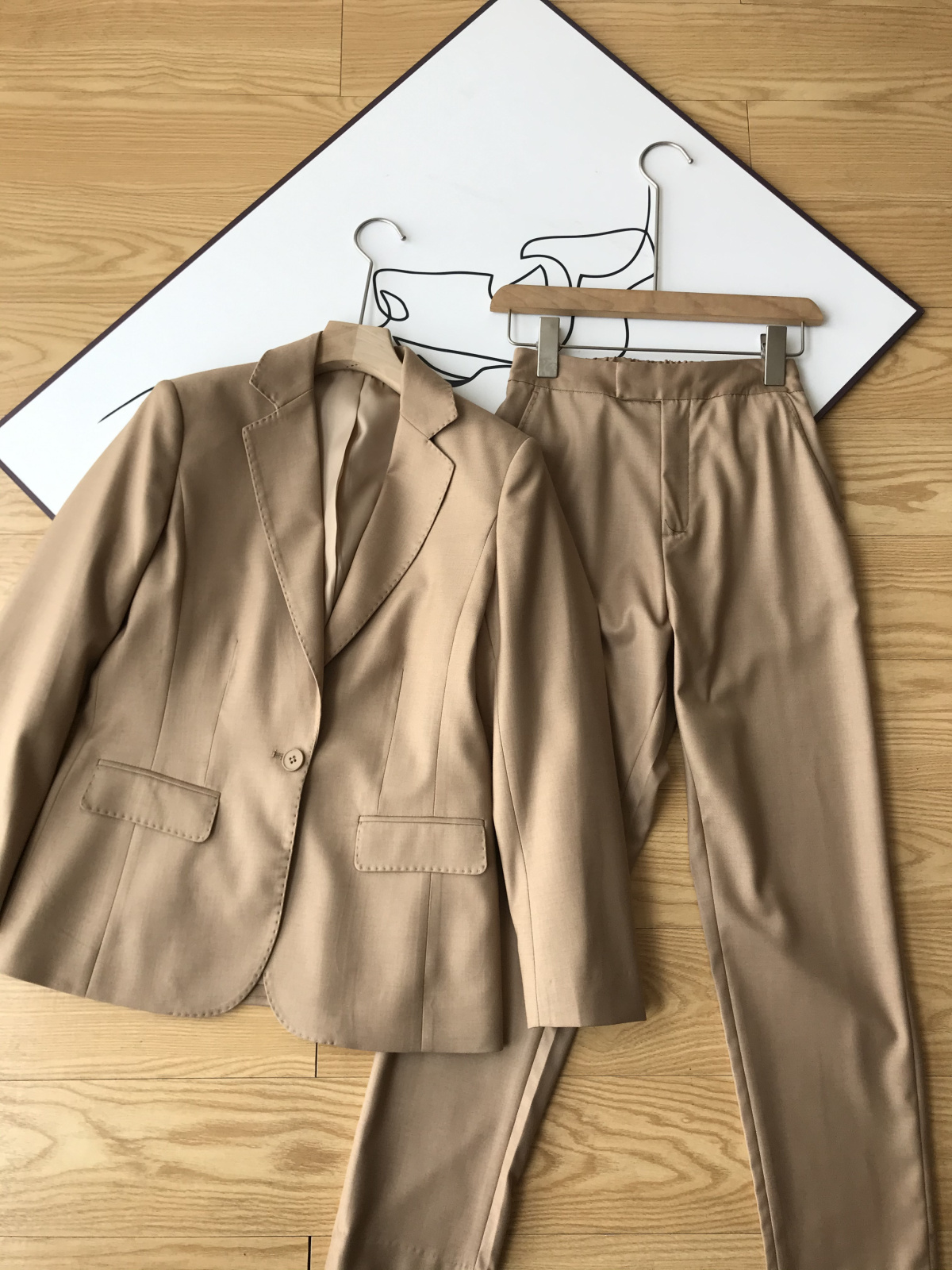 真丝羊毛2022春季显瘦西装套装