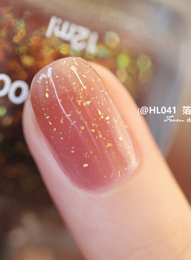 指甲油免烤快干透明亮片显白持久不可剥金箔2023新款