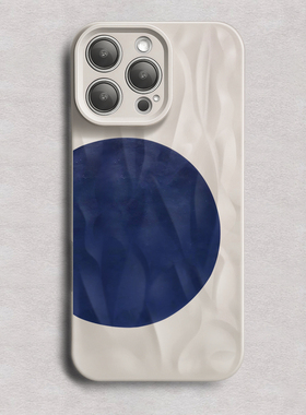 蓝色星球iPhone16手机壳苹果15promax新款14褶皱13软壳12创意11个性xr潮流8适用小米14全包防摔华为mate60pro