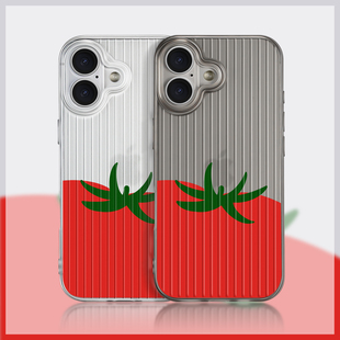大大大番茄iPhone17Promax手机壳苹果16Pro套15plus磨砂软壳14全包防摔13创意个性12适用11新版超好看air可爱