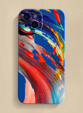 涂鸦iPhone17Promax手机壳16plus苹果15新款14全包13防摔12硅胶11保护套x原创xr小众不撞款xs油画8plus适用7p