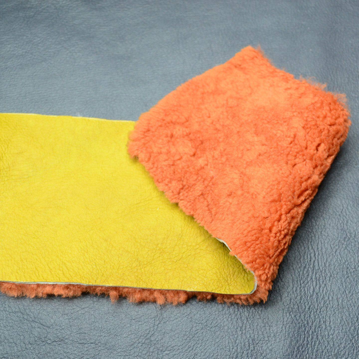 护膝内衬羊皮毛一体冬季骑行护膝盖翻新旧护膝防寒进口高级羊皮块