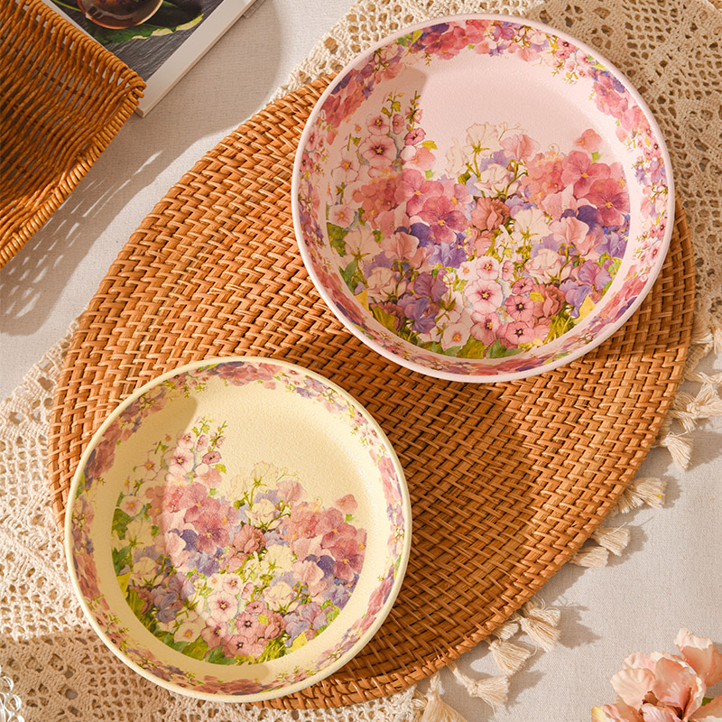 家用菜盘陶瓷深盘加厚餐盘高颜值