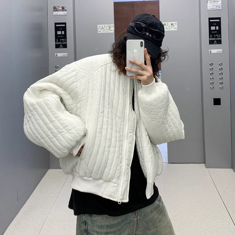 秋冬中性韩版宽松拉链设计款加厚棉服XZ507-1MY8020P120大货备,男装棉衣,星座507-1